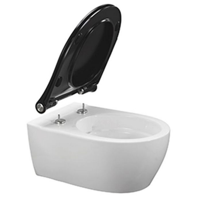 Pressalit Sway D2 994231-DF4999 toiletzitting met deksel mat zwart