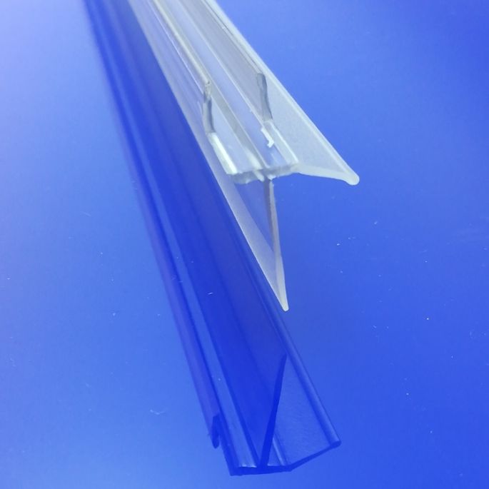 Provex 1246SA00F Ablaufstreifen 120cm, 18mm hoch, transparent, für Glasstärke 6mm