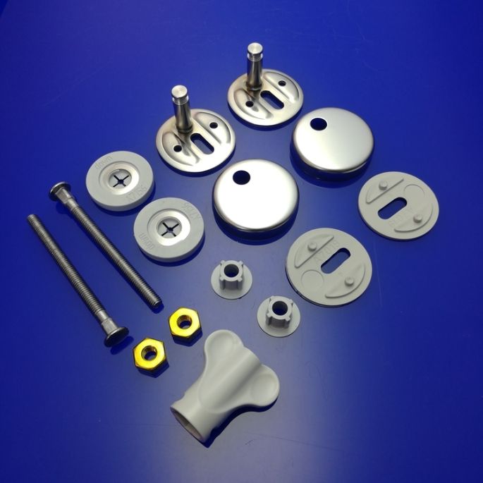 Pressalit D15999 Calmo-T Soft-T Soft D set verstelbare scharnieren chroom