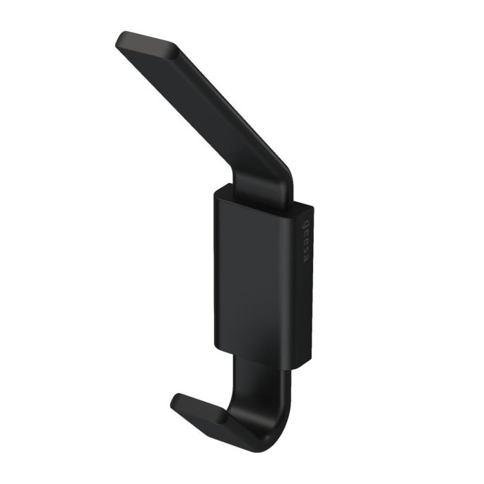 Geesa Frame 918415-06 handdoekhaak dubbel zwart