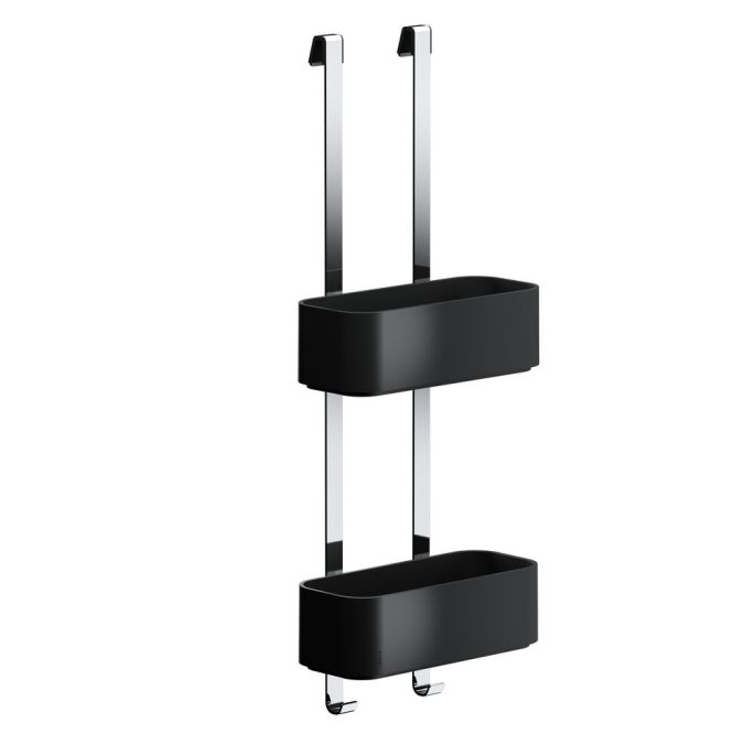 Geesa Frame 918902-02-06 ophangbaar doucherek 25 cm chroom/ zwart
