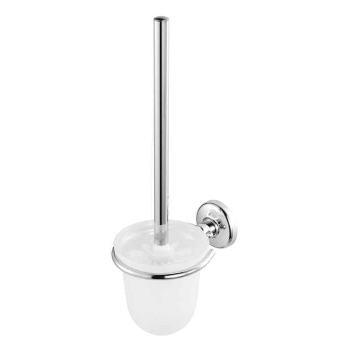 Geesa Hotel 915311-02 toiletborstel met houder (witte borstelkop) chroom