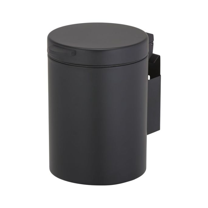 Geesa Hotel 91644-06 Wandabfalleimer 3 Liter schwarz