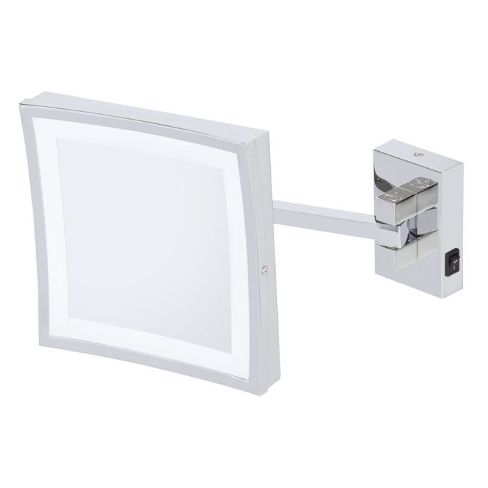 Geesa Mirror 911099 shaving mirror 2-armed 5x magnifying chrome