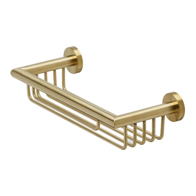 Geesa Nemox Brushed Gold 916514-07-30 Flaschen- und Schwammhalter 300mm gebürstetes Gold