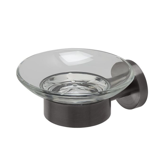 Geesa Nemox Gebürstetes Metall Schwarz 916503-09 Seifenhalter schwarzes Metall gebürstet