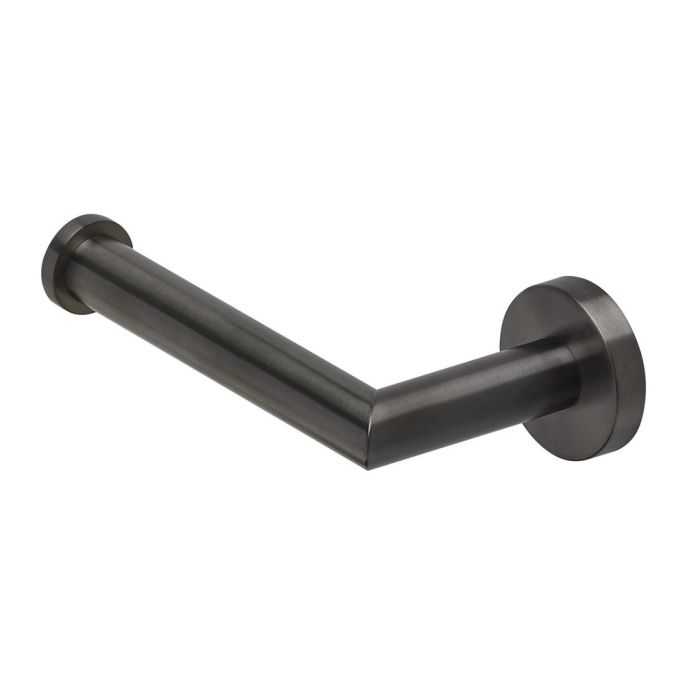 Geesa Nemox Brushed Metal Black 916509-09 toiletrolhouder zwart metaal geborsteld