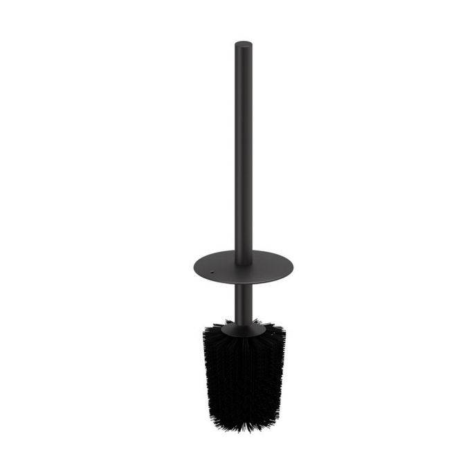 Geesa Opal Brushed Metal Black 91224430-09 toilet brush with handle black metal brushed