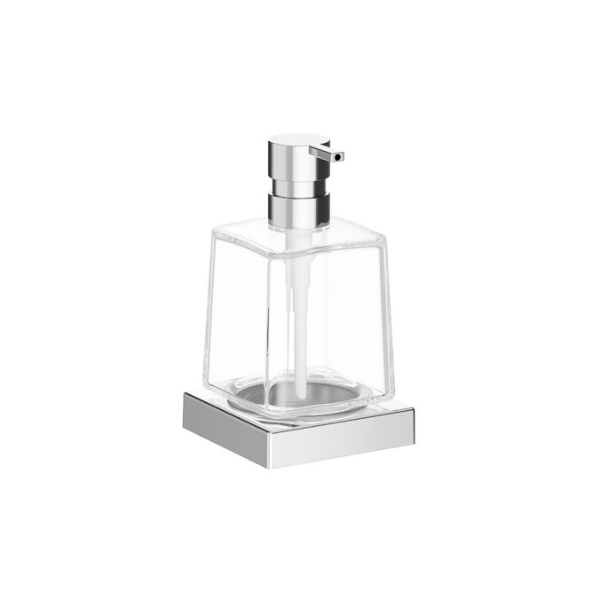 Inda Divo A15120GB03 zeepdispenser helder glas geborsteld goud