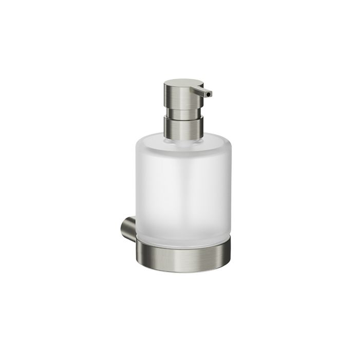 Inda Mito A2012BAC21 zeepdispenser gesatineerd glas/ geborsteld nikkel