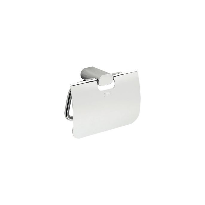Inda Mito A20260AC toiletrolhouder met klep geborsteld nikkel