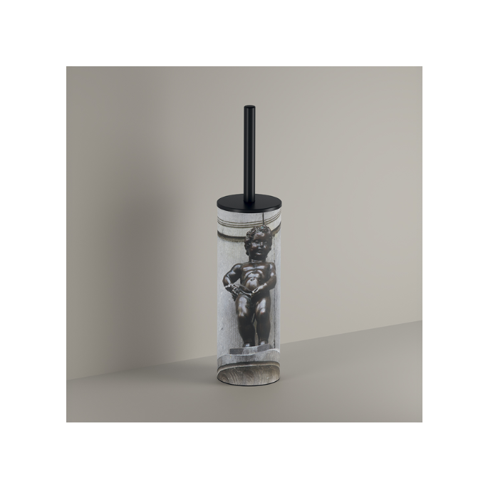 Inda MY Art Manneken AV014BNE17Y toiletborstelgarnituur mat zwart