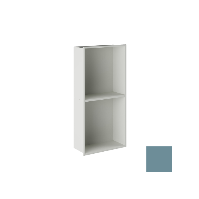 Inda MY Secret A80200AQ recessed niche 2 compartments reversible 305x610mm matt acquamarina