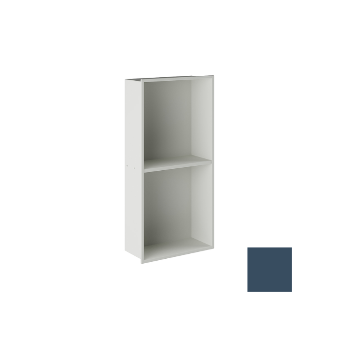Inda MY Secret A80200BD inbouwnis 2 vakken omkeerbaar 305x610mm mat blu denim