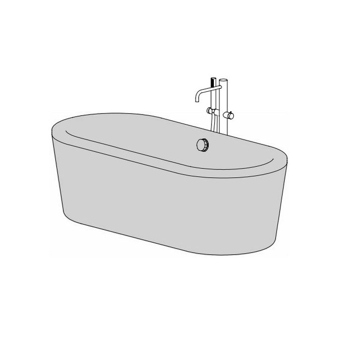 Clou InBe IB0540100 vrijstaand bad 178x80 wit