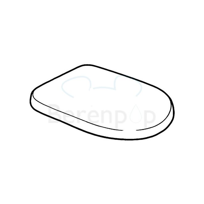 Keramag Mango 573800068 toiletzitting met deksel pergamon