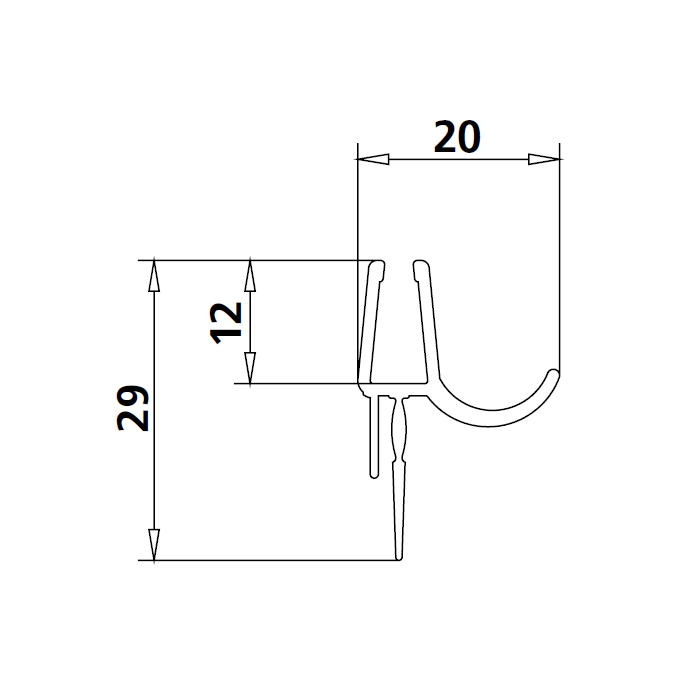 Kermi 2534775 set gebogen spatwaterdichtingen 5mm