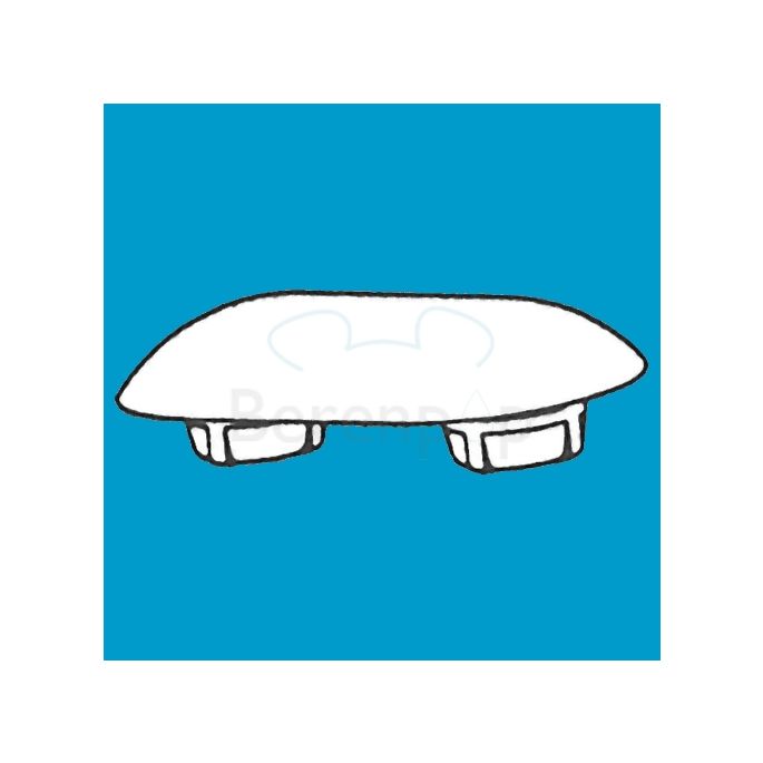 Pressalit A4001000 Puffer für Sitz oval weiß