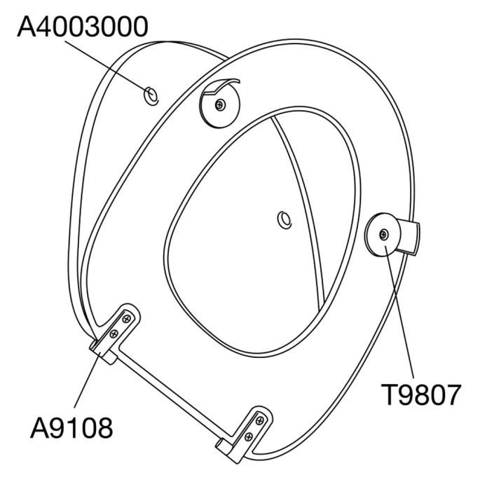 Pressalit Dania R37108-D92999 WC-Sitze mit Deckel dunkelblau (RAL 5011)