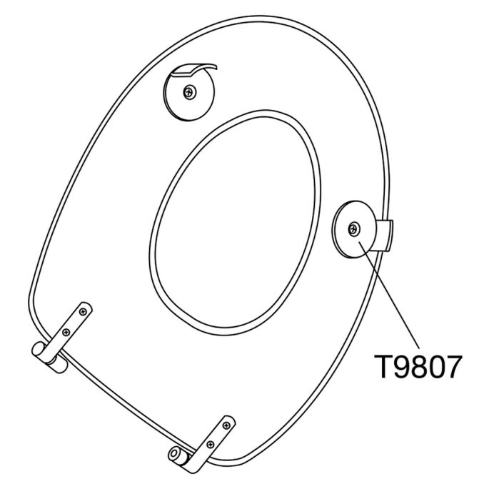 Pressalit Ergosit R29000-D92999 toilet seat without cover white