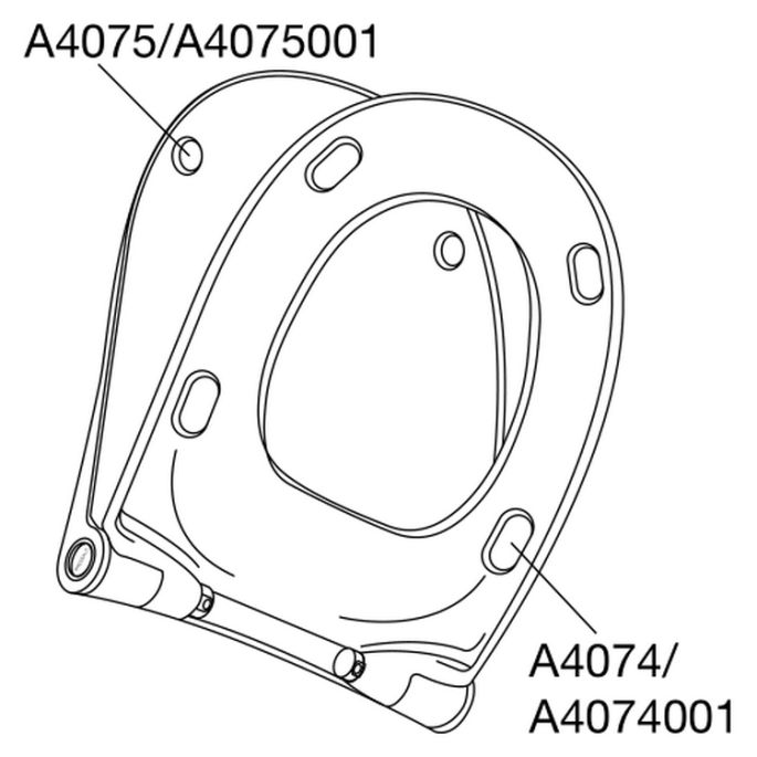 Pressalit Sway D2 994231-DF4999 toiletzitting met deksel mat zwart