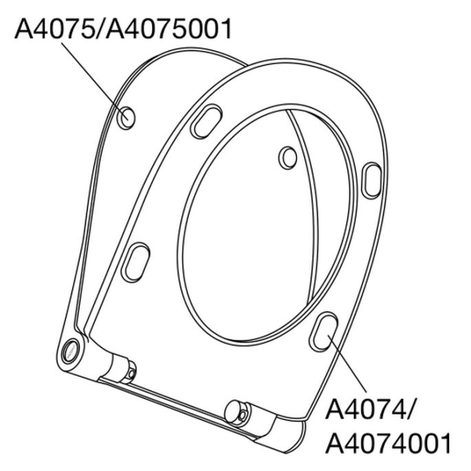 Pressalit Sway D 934230-BL6999 toiletzitting met deksel mat wit