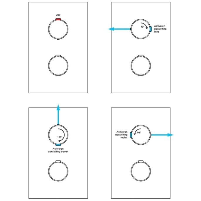 Brauer Carving 5-GK-137 Thermostat-Unterputz-Regenbrause 3-Wege-Umsteller SET 41 Kupfer gebürstet PVD