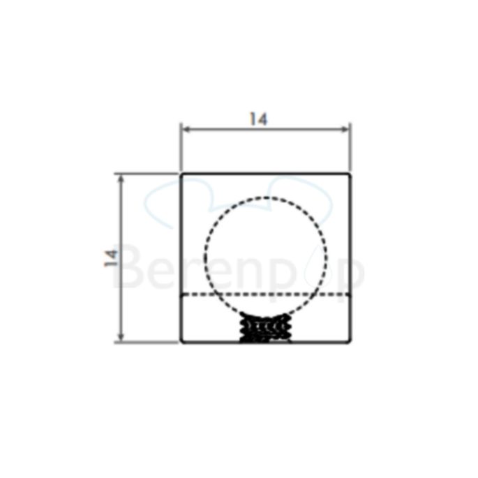 Clou Quadria CL090111929 Kleiderhaken (2 Stück) chrom