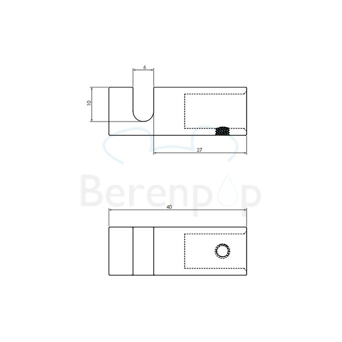 Clou Quadria CL090111929 Kleiderhaken (2 Stück) chrom