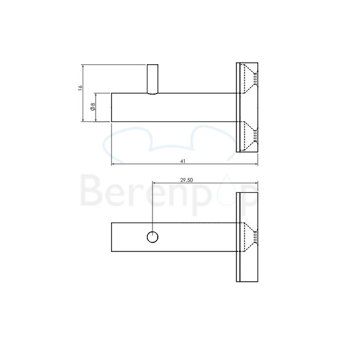 Clou Slim CL090306541 badjashaken (2 stuks) RVS geborsteld