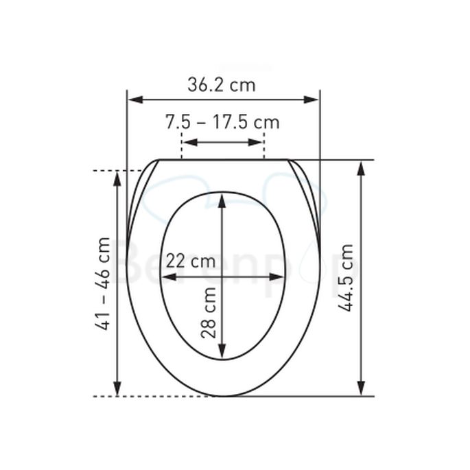 Diaqua Laval 31167741 toilet seat with lid white