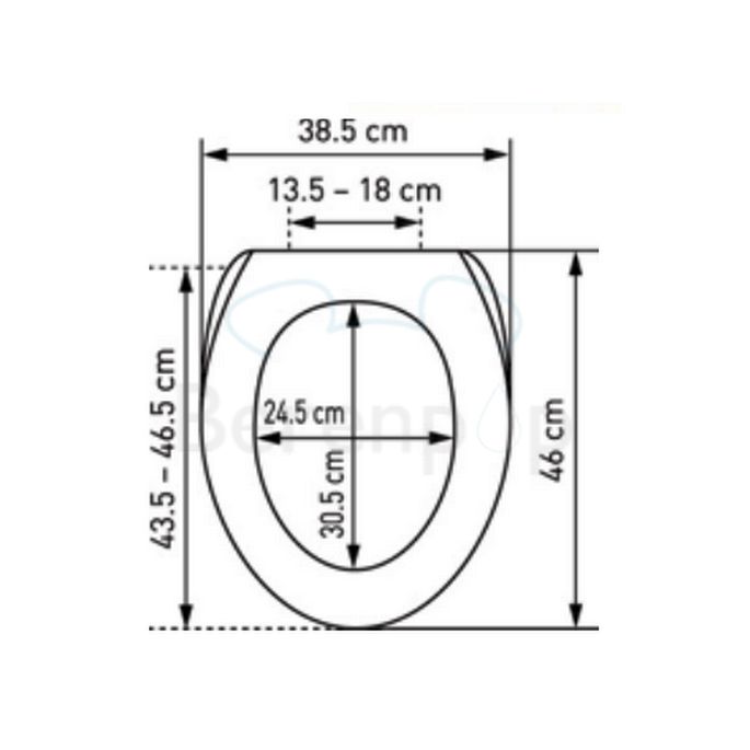 Diaqua Verona 31176041 toilet seat with lid white