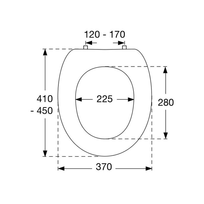 Pressalit T2 316000-B13999 toiletzitting met deksel wit