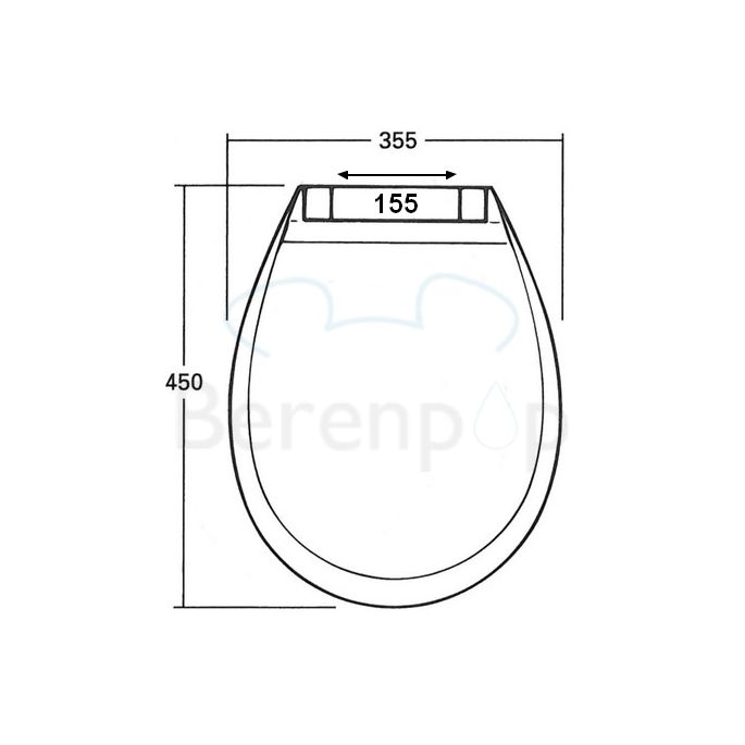 Sphinx 280 S8H51306000 Toilet seat with lid white (Outlet)