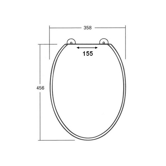 Sphinx Atlantic S8H5A000000 OL-9 toilet seat with lid white (OUTLET)