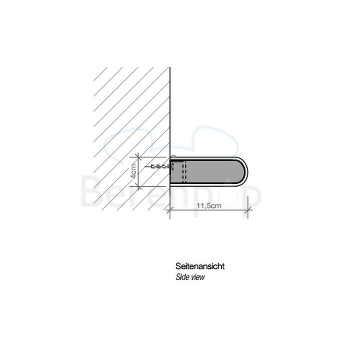 Decor Walther 0330034 BOOK 15 LED-Wandleuchte dimmbar 15x11,5cm Nickel gebürstet