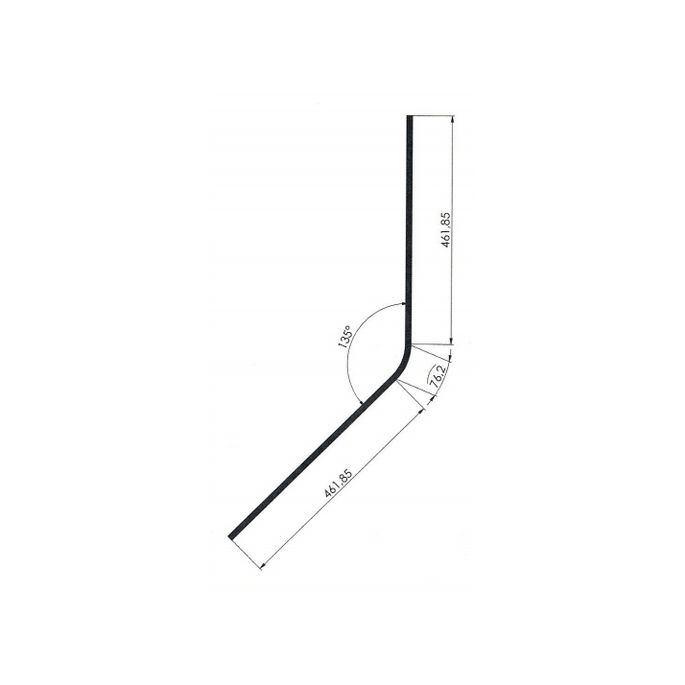 Exa-Lent Universal monsterstukje doucherubber type DS43 - 2cm lengte en geschikt voor glasdikte 5mm - 1 flapje