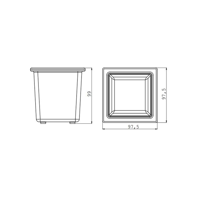 Emco Liasion reling-set (zeepdispenser, diepe glasschaal en korf) chroom (OUTLET)