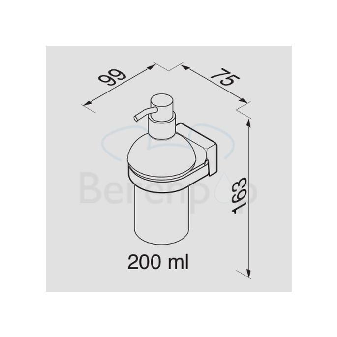 Geesa Bloq 7016 zeepdispenser chroom (OUTLET)