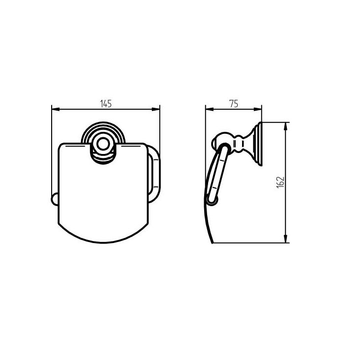 Haceka Allure 1208630 Toilettenpapierhalter mit Deckel Edelstahl gebürstet