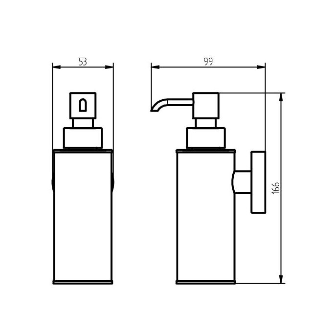 Haceka Kosmos 1208733 zeepdispenser grafiet