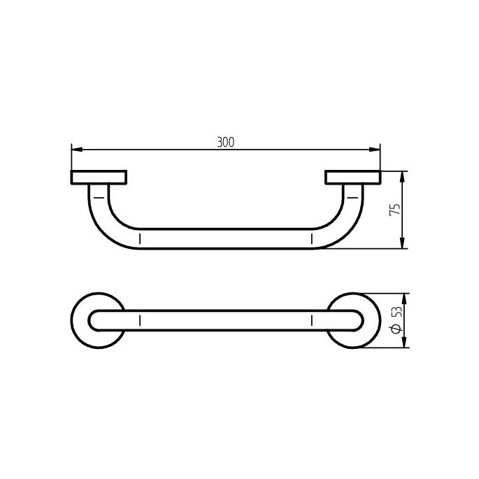 Haceka Kosmos 1208739 badgreep 30cm grafiet