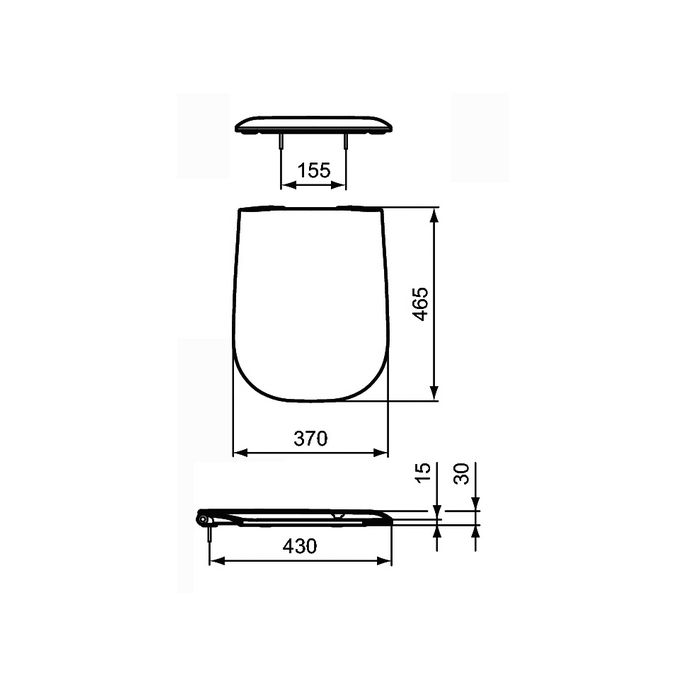 Ideal Standard Softmood T661401 toiletzitting met deksel wit *niet meer leverbaar*