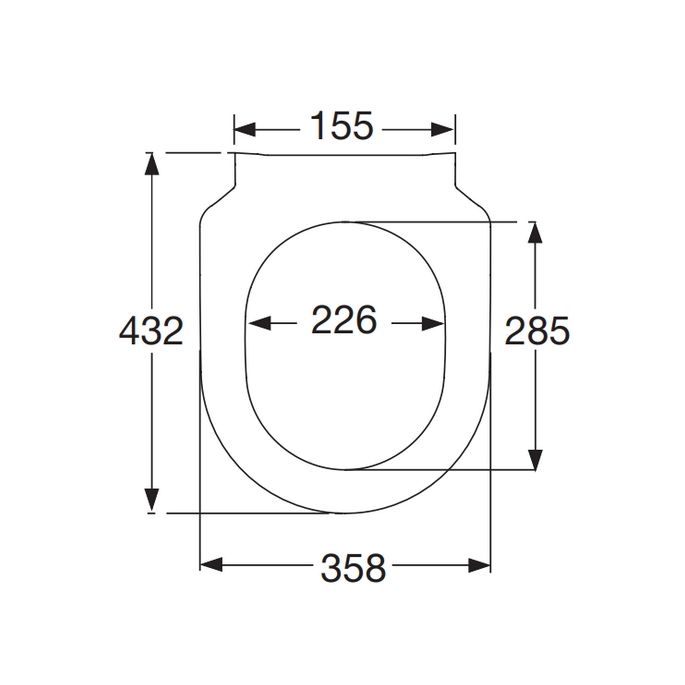 Villeroy en Boch Avento Slimseat 9M87S101 toiletzitting met deksel wit