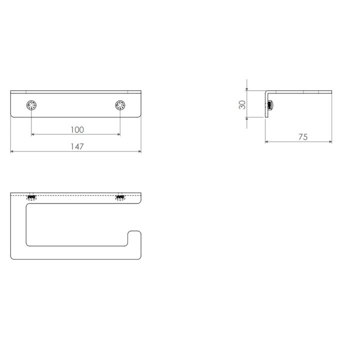 Clou Fold CL/09.04030.82 toilet roll holder gold brushed PVD
