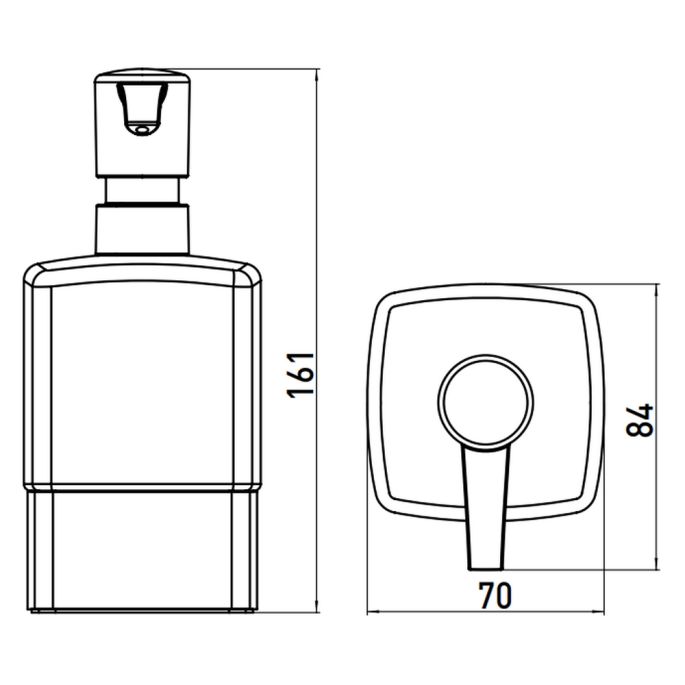 Emco Loft 052100102 zeepdispenser chroom (OUTLET)