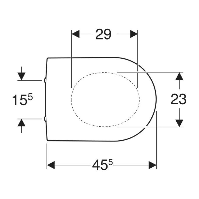 Geberit Icon 574130000 toilet seat with lid white (OUTLET)