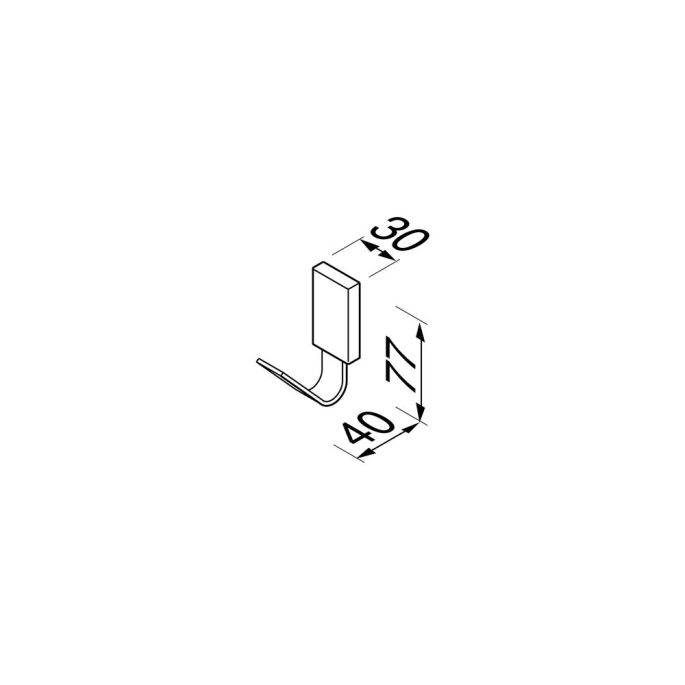 Geesa Frame 918413-06 handdoekhaak zwart