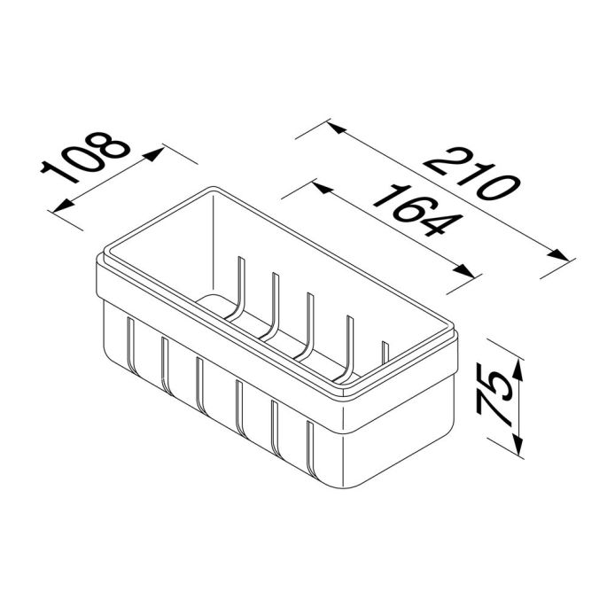 Geesa Frame 918801-02-06 douchemand 21 cm chroom/ zwart