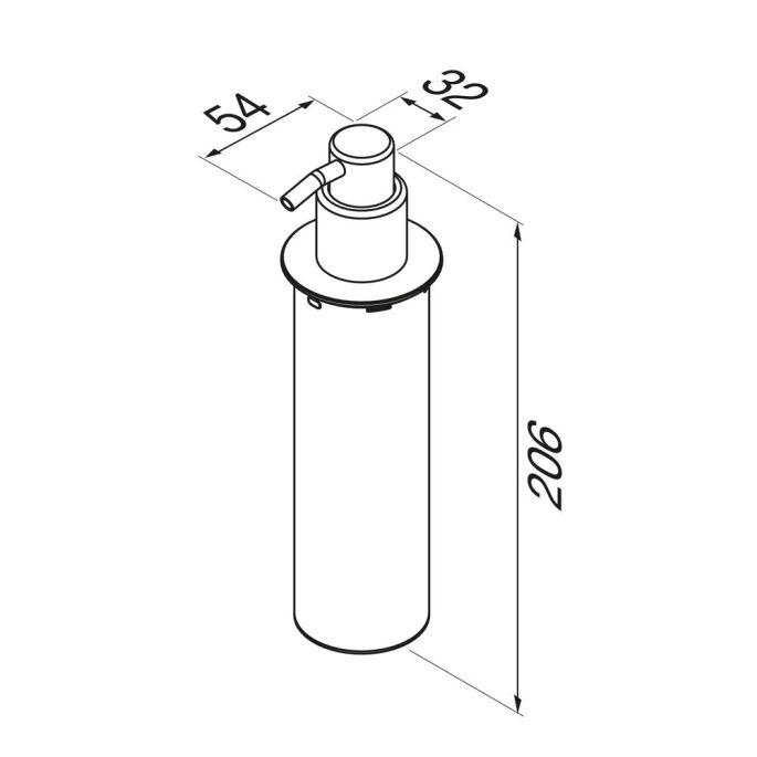 Geesa Leev 91228216-06 zeepdispenser 200 ml zwart
